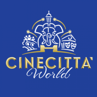 logo CINECITTÀ WORLD Castel Romano ROMA 