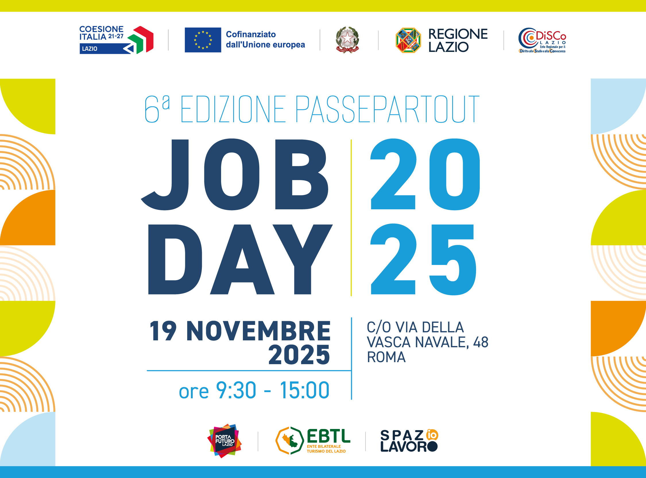 Job Day Passepartout 2025 - Roma Vasca Navale VI edizione