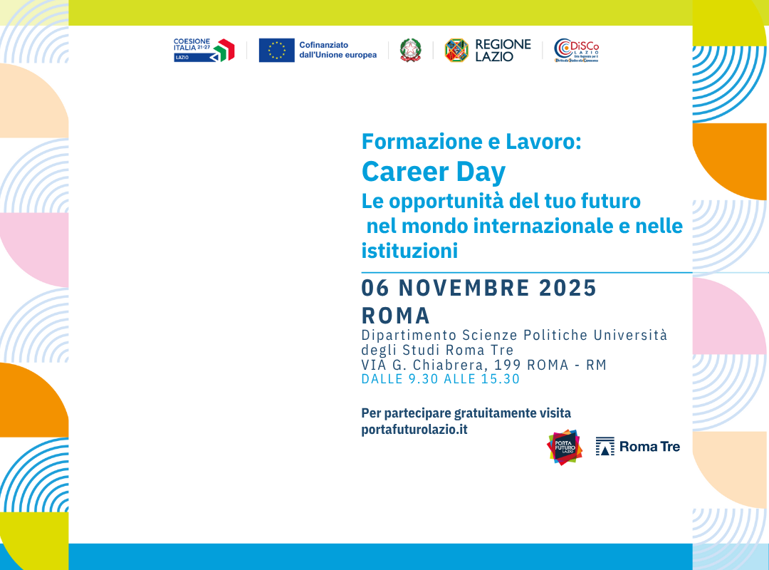 Career-Day "Le opportunità del tuo futuro nel mondo internazionale e nelle istituzioni"